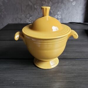 Vintage Fiestaware Sugar Bowl With Lid